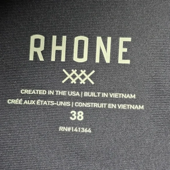 Rhone Shorts Mens 38 Gray Chino Performance 8 Inseam Casual Summer Golf - Picture 7 of 9